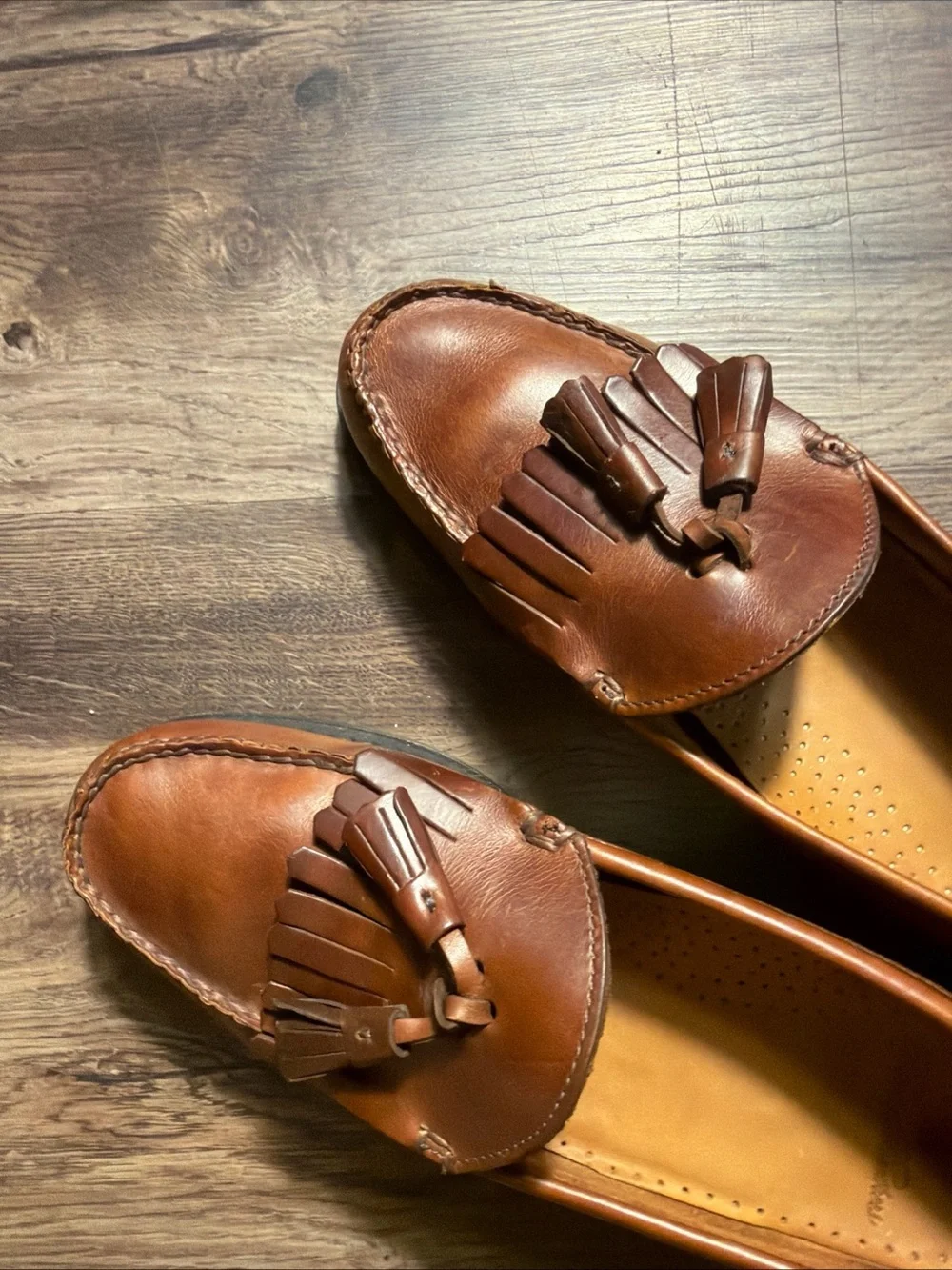 Brooks Brothers Men’s Brown Leather Tassel Loafers 10D